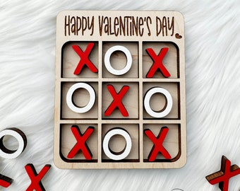 Valentine's Tic Tac Toe, Classroom Valentine's, Kid's Class Valentines, Valentine's Day Gift, Tic Tac Toe Game, Kid's Valentine's Gift
