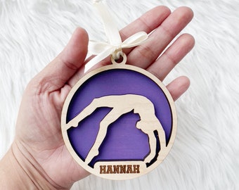 Personalized Gymnastics Ornament, Custom Gymnastics Ornaments, Gymnastics Christmas Ornament, Sport Team Ornament, Gymnastics Gifts Girl
