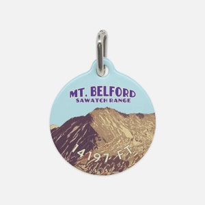 Colorado 14er Summit Pendant - Mt. Belford