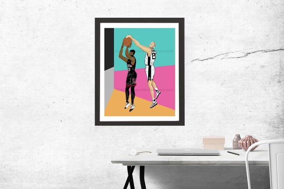 San Antonio Spurs Art Print x Manu Ginobili