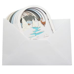 Carte de vœux 3D, pop up, diorama "Sous la neige" image 4