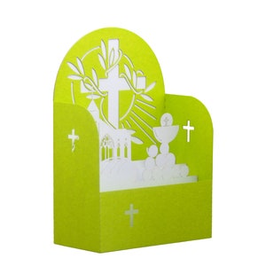 Carte de vœux 3D, pop up "Communion/Baptême/Mariage"