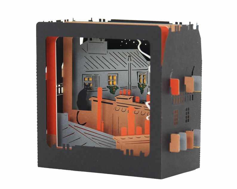 Carte de vœux 3D, pop up "Chat vagabond" image 4