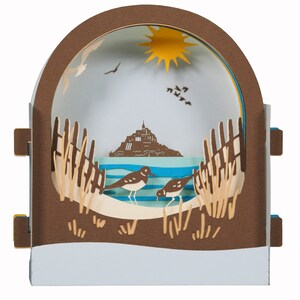 Carte de vœux 3D, pop up "Oiseaux de bord de mer" image 2