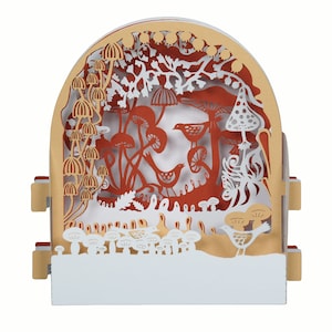 Carte de vœux 3D, carte pop up artisanale "Du printemps à l'automne"