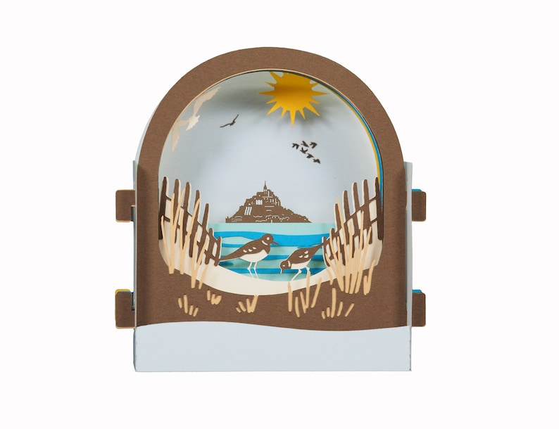 Carte de vœux 3D, pop up "Oiseaux de bord de mer" image 1