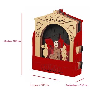 3D greeting card, pop-up, diorama "Guignol" image 6