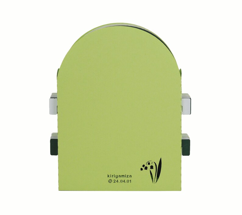 Carte de vœux 3D, carte pop up artisanale "Muguet près de l'eau" image 3
