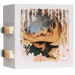 Carte de vœux 3D, carte pop up artisanale Chants de Noël 