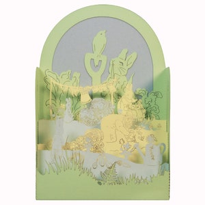 Pop Up - Pierre Lapin - carte de vœux - Kirigami 3D