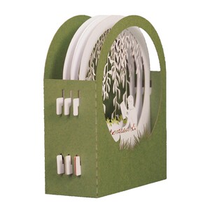 Carte de vœux 3D, pop up, diorama "Sous le saule pleureur" image 2