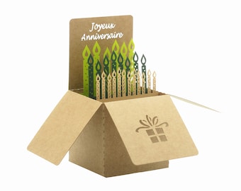 3D-Grußkarte, Pop-Up „Geburtstagskerzen“
