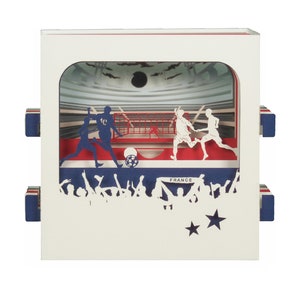 3D greeting card, pop-up French Football image 1