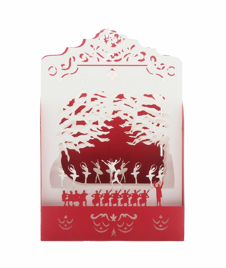 3D greeting card, pop-up Ballet image 1