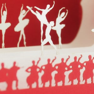 3D greeting card, pop-up Ballet image 2