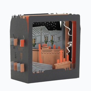 Carte de vœux 3D, pop up "Chat vagabond" image 2