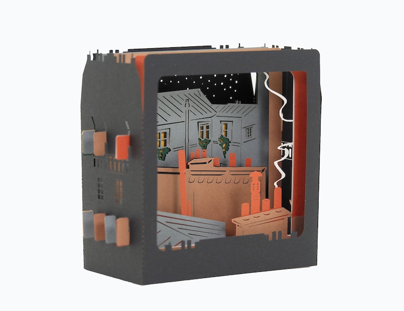 Carte de vœux 3D, pop up "Chat vagabond" image 2