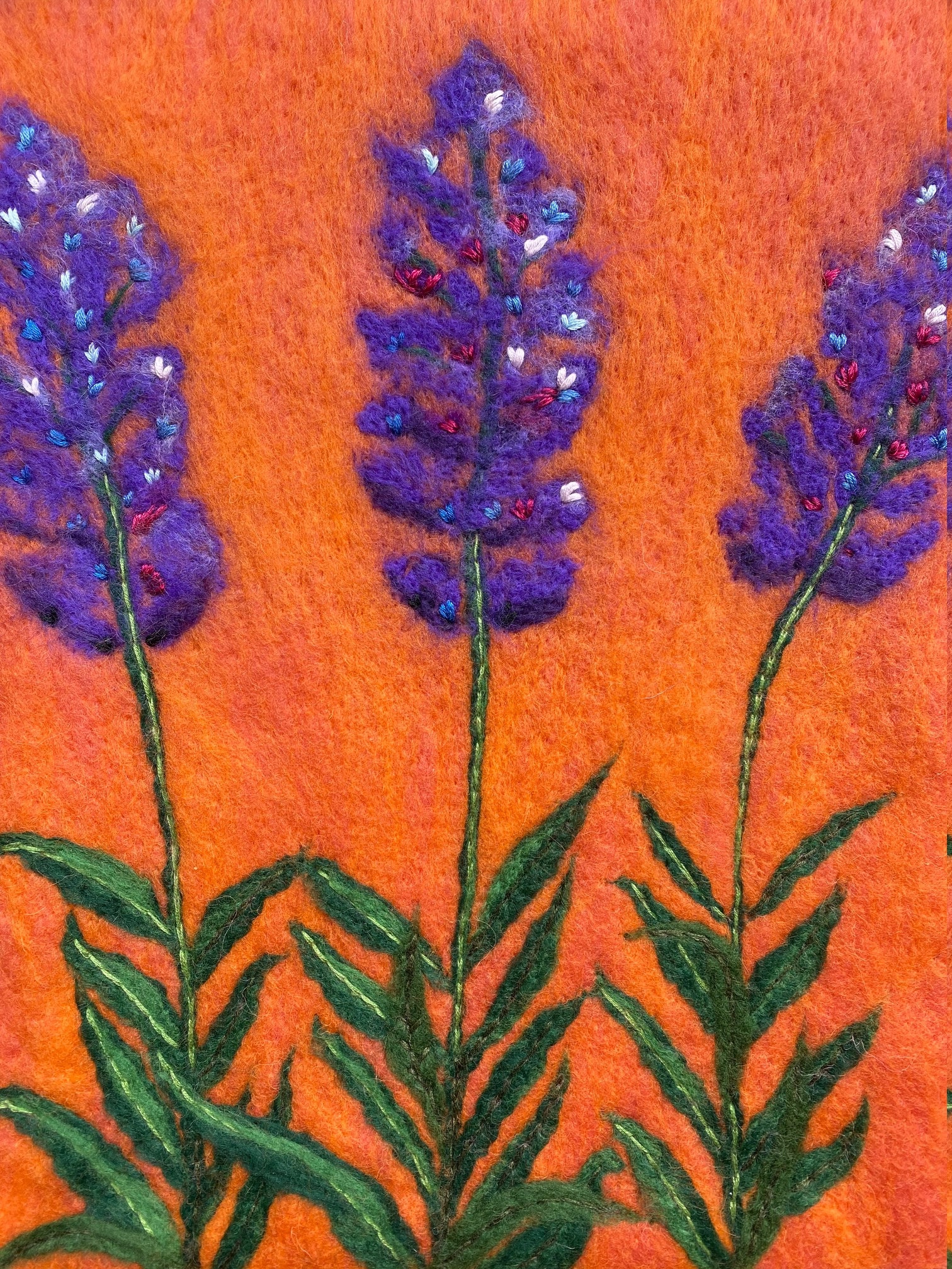 Home Decor Wool Artwork Wool Art Wool Painting Gifts Warm Etsy