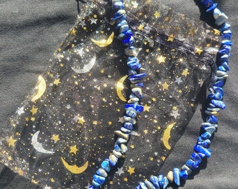 Natural Gemstone Chips Tree of Life Pendant Beaded Necklace/Lapis Lazuli/Aventurine/Crystals/Celtic/Wiccan/Energy/Life