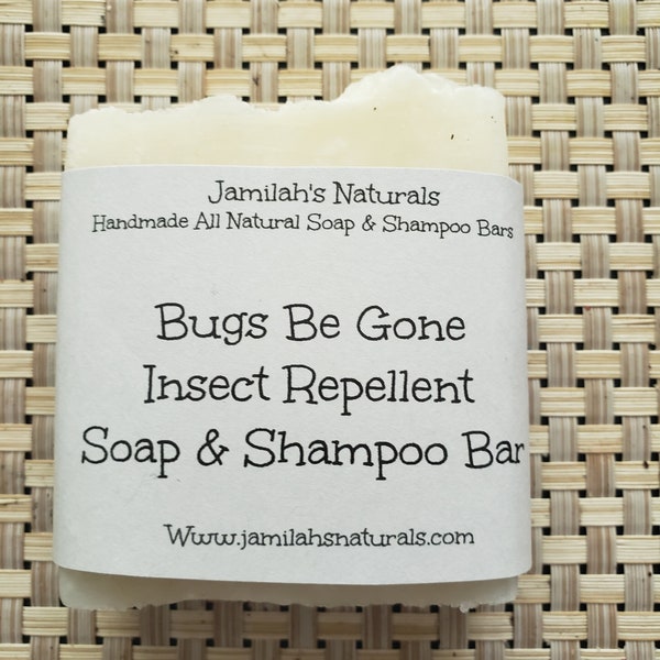 Bugs Be Gone Insect Repellent Soap & Shampoo Bar