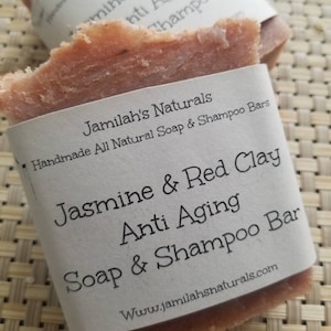 Jasmine and Red Clay Soap and Shampoo bar