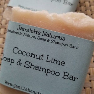 Coconut Lime Soap & Shampoo Bar