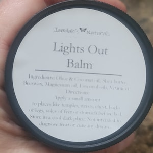 Lights Out  Balm