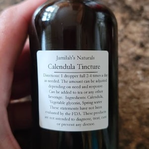 Tintura de calêndula (sem álcool)