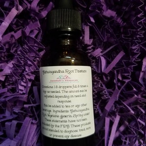 Ashwagandha Root Tincture  (Alcohol Free)