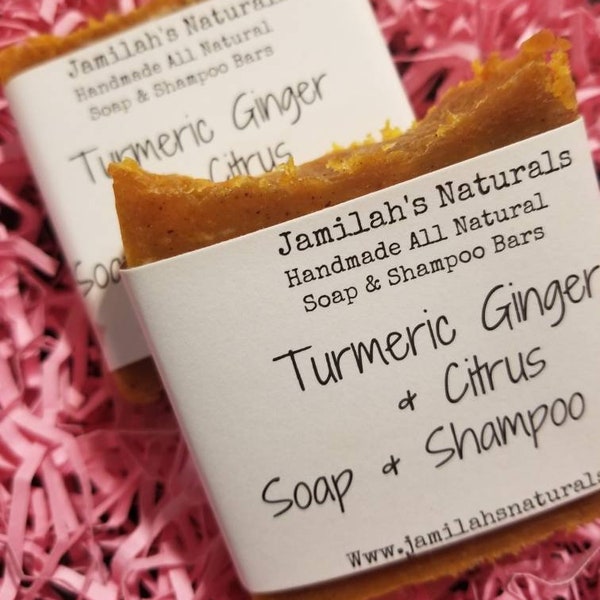 Turmeric Ginger Citrus Soap & Shampoo Bar