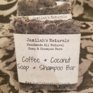 Kaffee & Kokosnuss Seife und Shampoo Bar