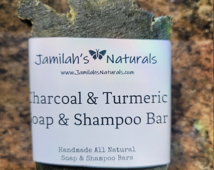 Charcoal Turmeric Soap & Shampoo Bar
