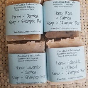 Oatmeal Honey Soap & Shampoo Bars