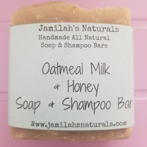Oatmeal Milk & Honey Soap And Shampoo Bar