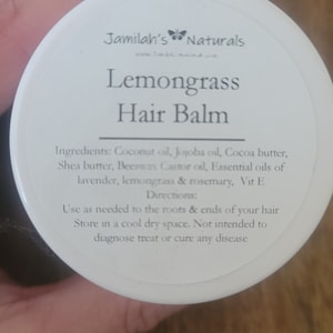 Lemongrass Hair Balm