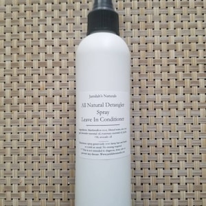 Detangling Spray (leave in Conditioner, anti frizz) for all hair types
