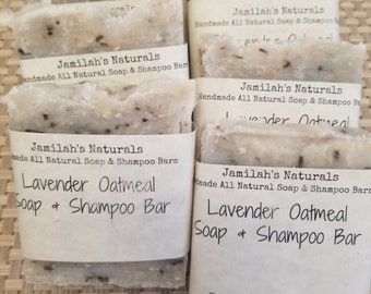 Lavender Oatmeal Soap & Shampoo Bar