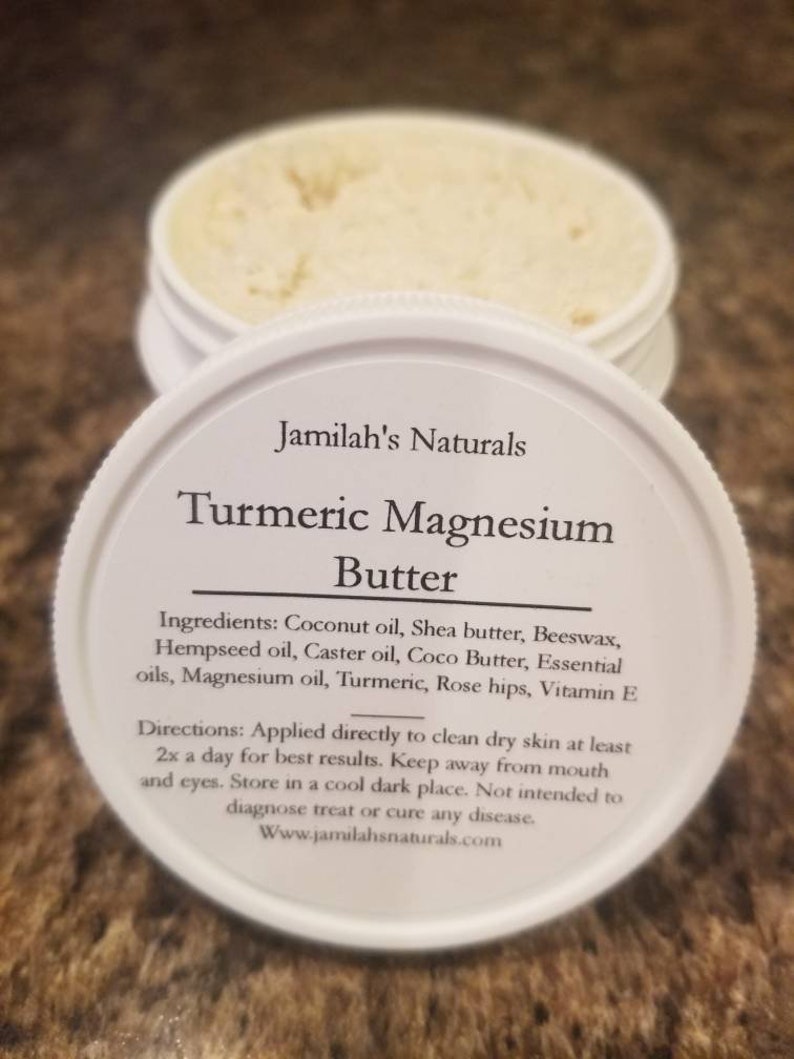 Turmeric Magnesium Butter pain Management Restless Legs Etsy