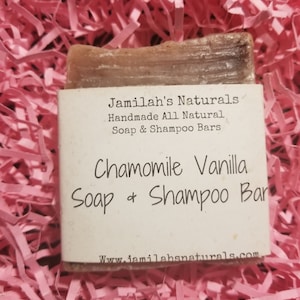 Chamomile Vanilla Soap and Shampoo Bar