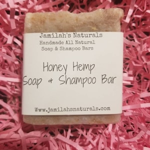 Honey Hemp Body & Shampoo Soap Bar