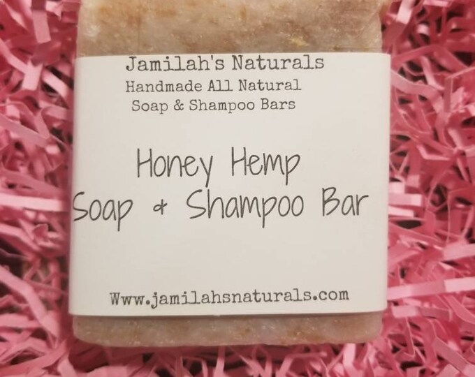 Honey Hemp Body & Shampoo Soap Bar