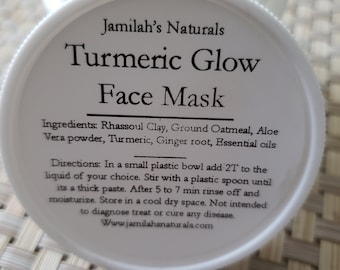 Maschera viso luminosa alla curcuma