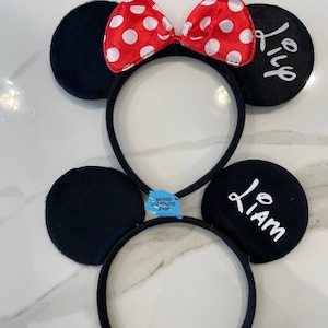 Mickey ears, Minnie ears, custom kids headbands, custom Mickey ears