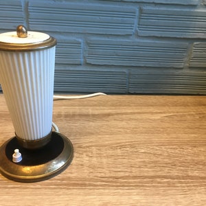 Vintage Antique Art Deco Style Table Lamp Mid Century Design Bedside Night Light