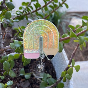 Rainbow Pencil Badge Reel