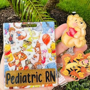Hunny Bear Badge Buddy With Badge Reel