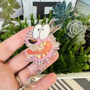 Courage Dog Badge Reel