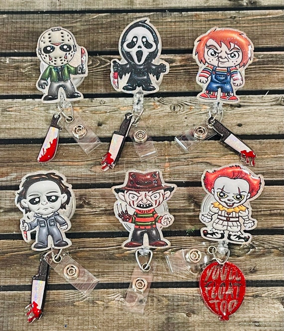 Horror Movie Badge Reel With Charm 