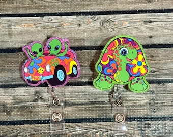 90s School Supplies Badge Reel