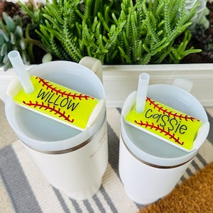 Softball Tumbler Tag